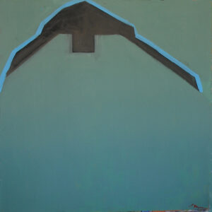 Geoffrey Moss, "Barn Series: Green Barn," oil on canvas