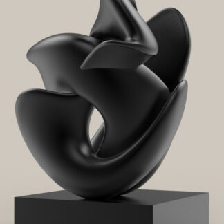 Santiago Lozano, "Codependent," cast bronze