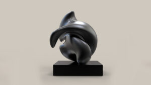 Santiago Lozano, "I Deserve a Hug," cast bronze