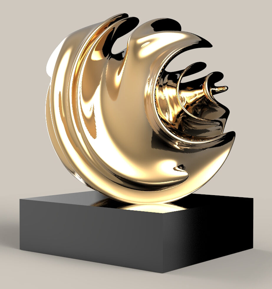 Santiago Lozano, "I Tend to Overthink," cast bronze