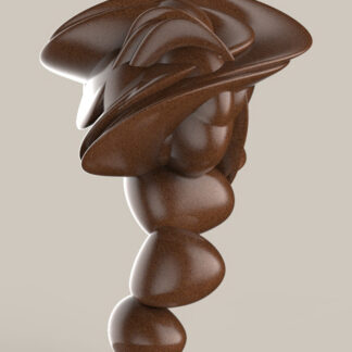 Santiago Lozano, "What are You Thinking?," cast bronze