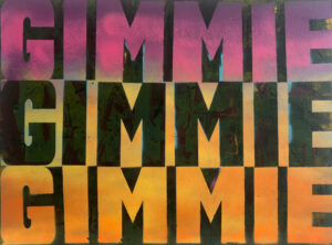 Joe Wardwell, "Gimmie Gimmie Gimmie," oil on paper