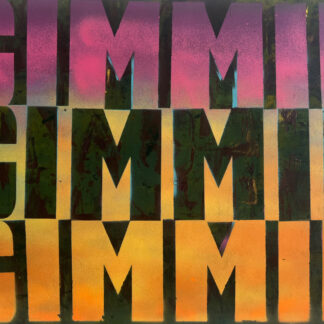 Joe Wardwell, "Gimmie Gimmie Gimmie," oil on paper