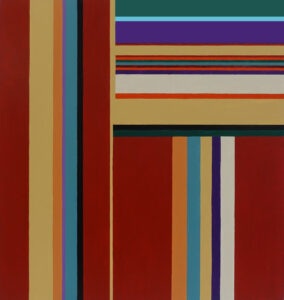Irene Yesley, "Red and Yellow," acrylic on board