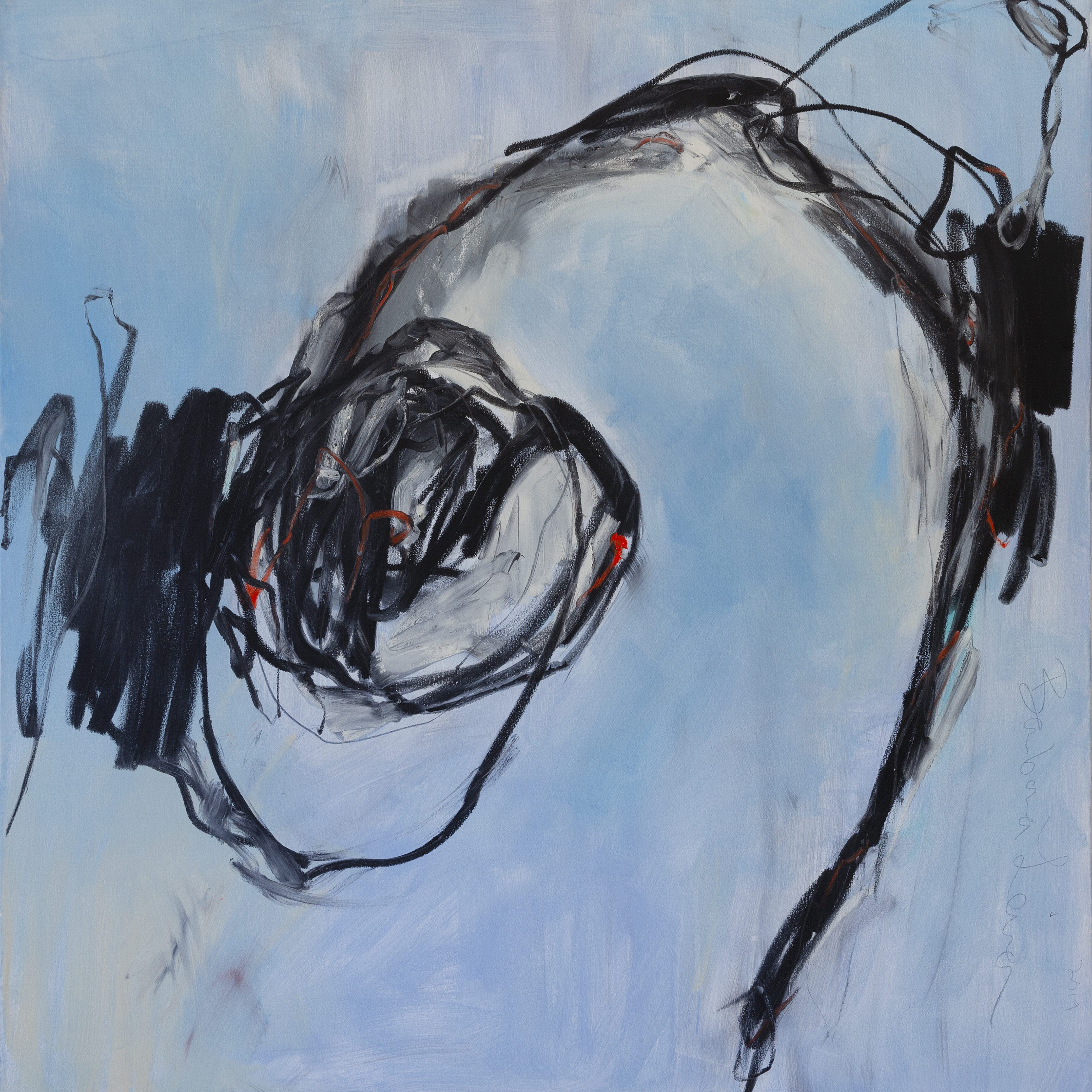 Barbara Leiner, "Down the Rabbit Hole II," oil on canvas