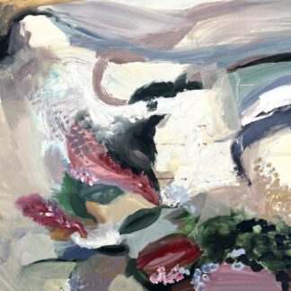 Claudia Mengel, "Breaking Open 2," multimedia on canvas