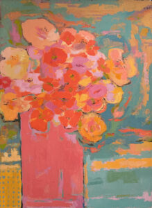 Ilene Anenberg, "Flower 3," oil on canvas