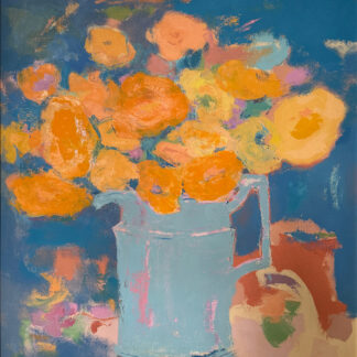 Ilene Anenberg, "Flower 4," oil on canvas
