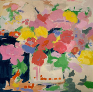 Ilene Anenberg, "Flower 8," oil on canvas