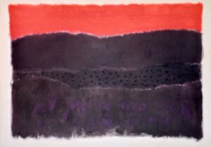 Ilene Anenberg, "Paper 15," oil on paper