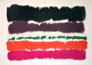 Ilene Anenberg, "Paper 17," oil on paper