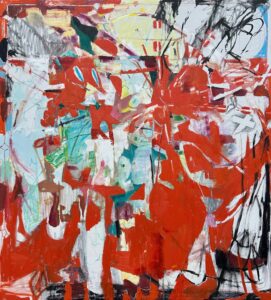 Galen Cheney, "Solstice," oil and pencil on canvas