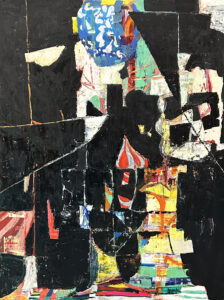 Galen Cheney, "Topple," oil on canvas