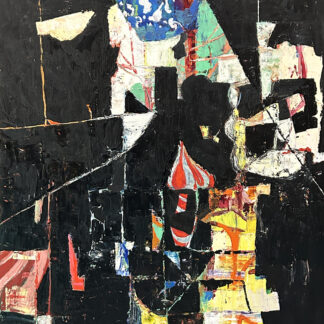 Galen Cheney, "Topple," oil on canvas
