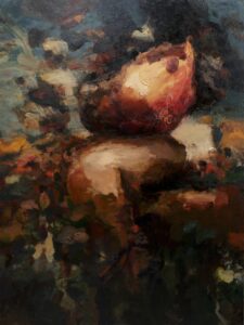 Dana Saulnier, "Watcher," oil on linen