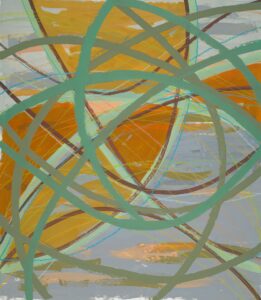 Zemma Mastin White, "Provocative," craypas, acrylic and flashe paint on paper