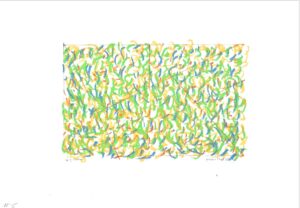 Gunnar Theel, "D244E," pastel on paper