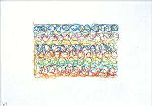 Gunnar Theel, "D244H," pastel on paper