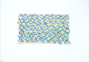 Gunnar Theel, "D244I," pastel on paper