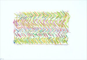 Gunnar Theel, "D244J," pastel on paper