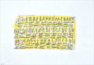 Gunnar Theel, "D244K," pastel on paper