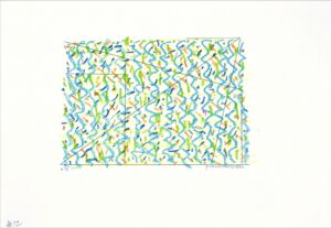 Gunnar Theel, "D244L," pastel on paper