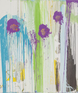 Michael Filan, "Buds," house paint on canvas