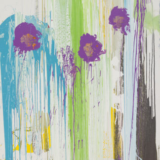 Michael Filan, "Buds," house paint on canvas