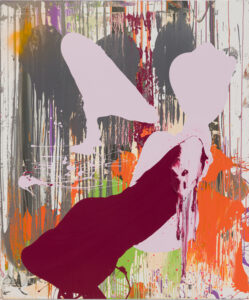 Michael Filan, "Green Forests," house paint on canvas