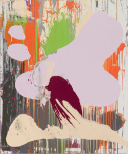 Michael Filan, "Lucky Lavender," house paint on canvas