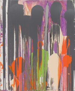 Michael Filan, "Orange Shade," house paint on canvas
