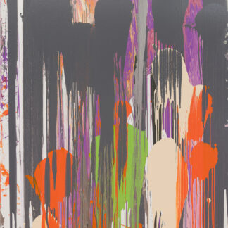 Michael Filan, "Orange Shade," house paint on canvas