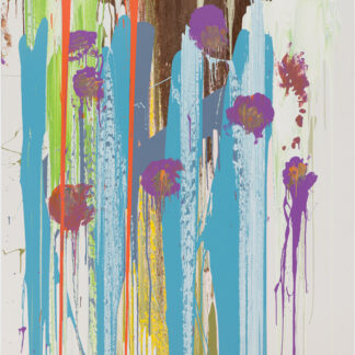 Michael Filan, "Purple Vinyl Prestiege," house paint on canvas